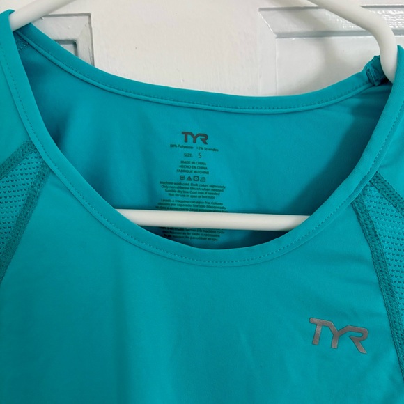 NWT TYR All Elements Women's Blue Performance Tee - Picture 4 of 4